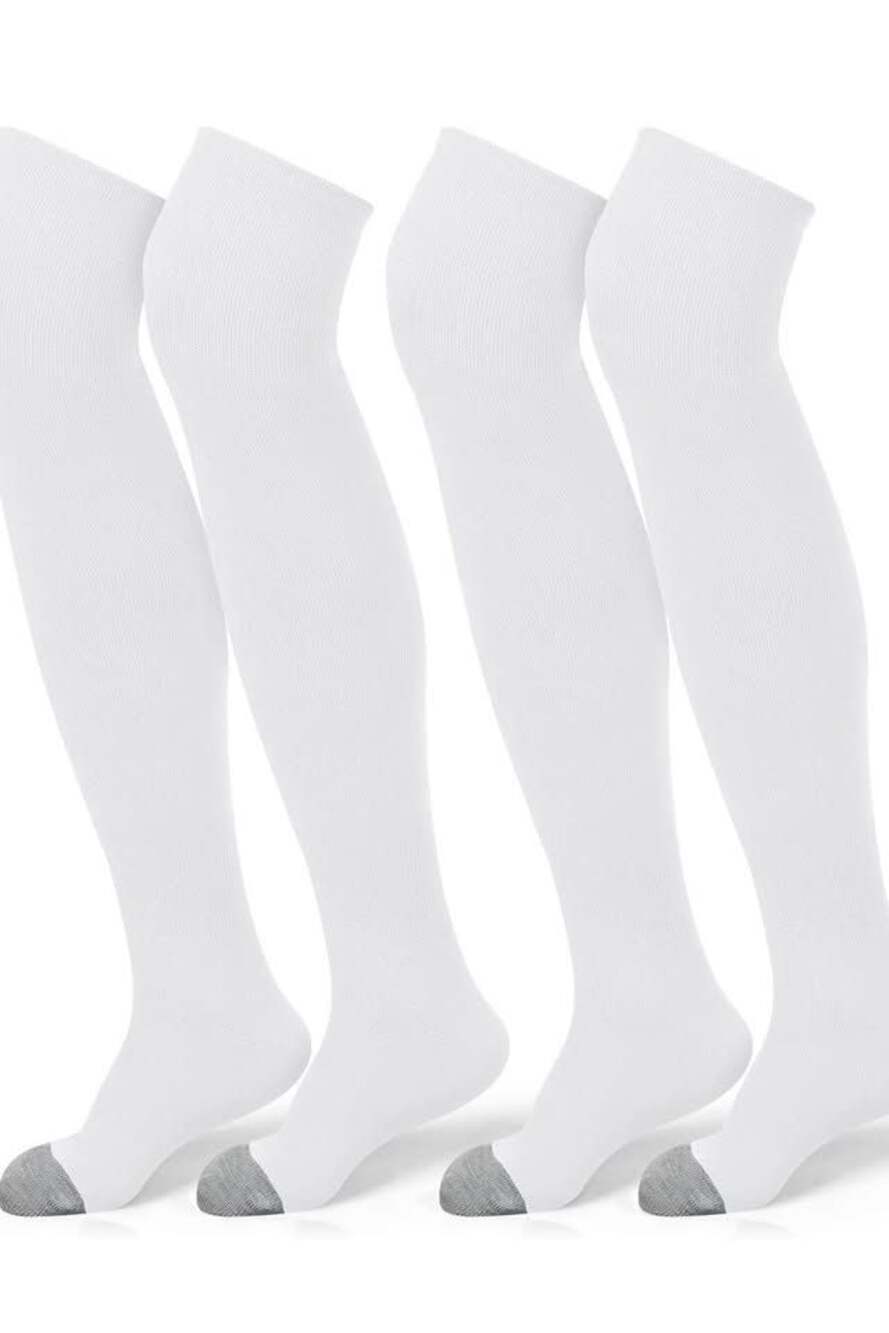 Panitay 2 Pairs High Football Socks Size L
